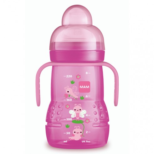 Mam Trainer 220ml - 4M+ Pink