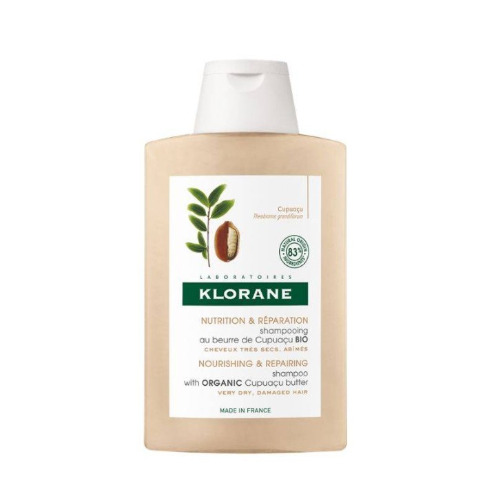 Klorane Nourishing & Repairing Shampoo With Organic Cupuacu Butter For Dry Damaged Hair 200ml