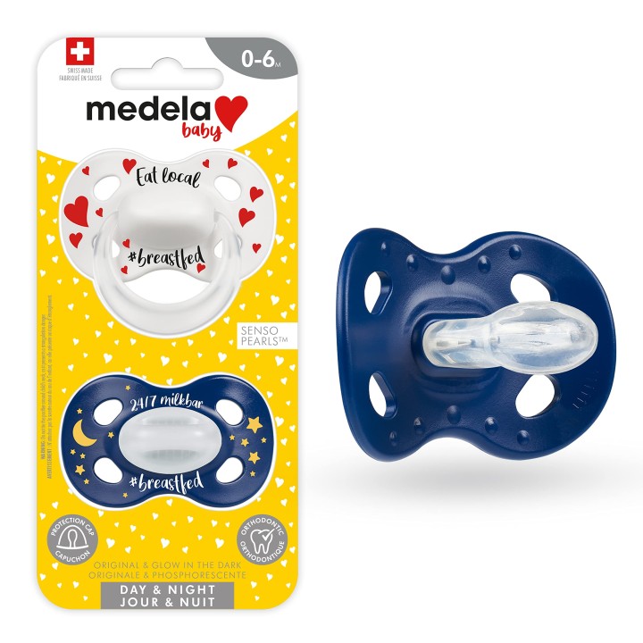 Medela Baby Day & Night 2-Baby Soothers 0-6M