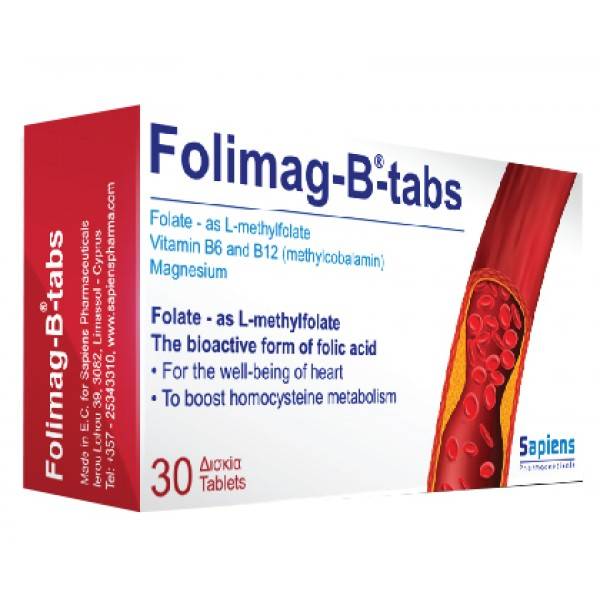 Sapiens Folimag-B-Tabs 30 Tablets