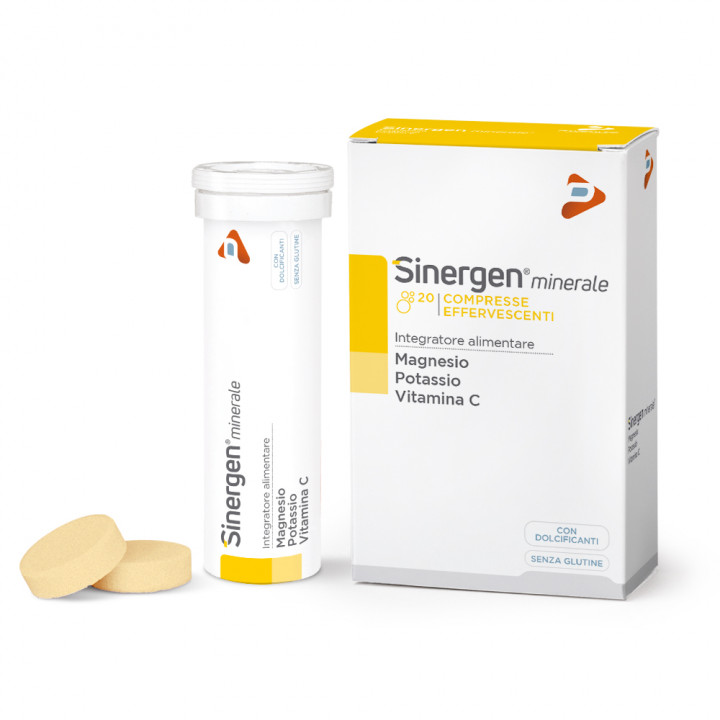 Sinergen Minerale Magn. & Potassium & Vit. C Efferv. Tabl 20