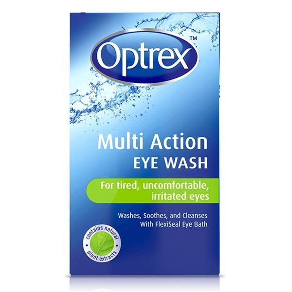Optrex Multi Action eye wash for tired, uncomfortable, irritated eyes 100ml
