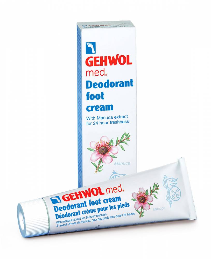 Gehwol Med Body Deodorant Foot Cream Care Intensive & Long Lasting Protection 75Ml