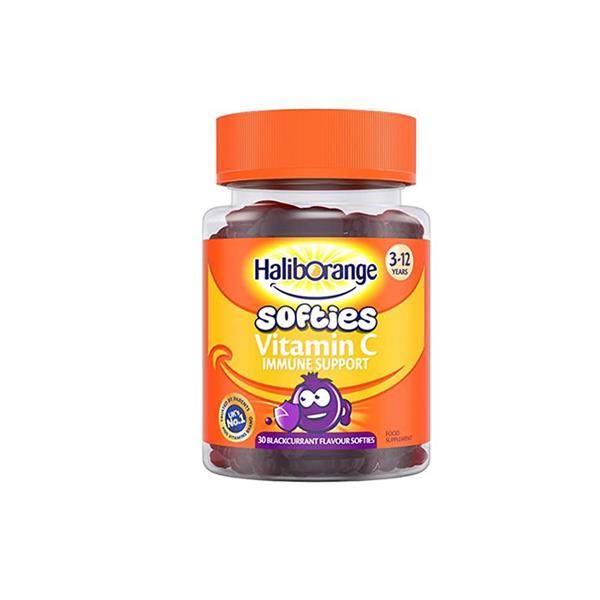 Haliborange Vitamin C Immune Support Blackcurrant Flavor Softies For Kids 3-12Y 30Gummies
