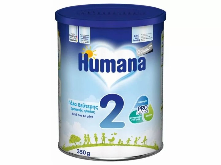 Humana Optimum 2 (Follow On), Milk, 350gr