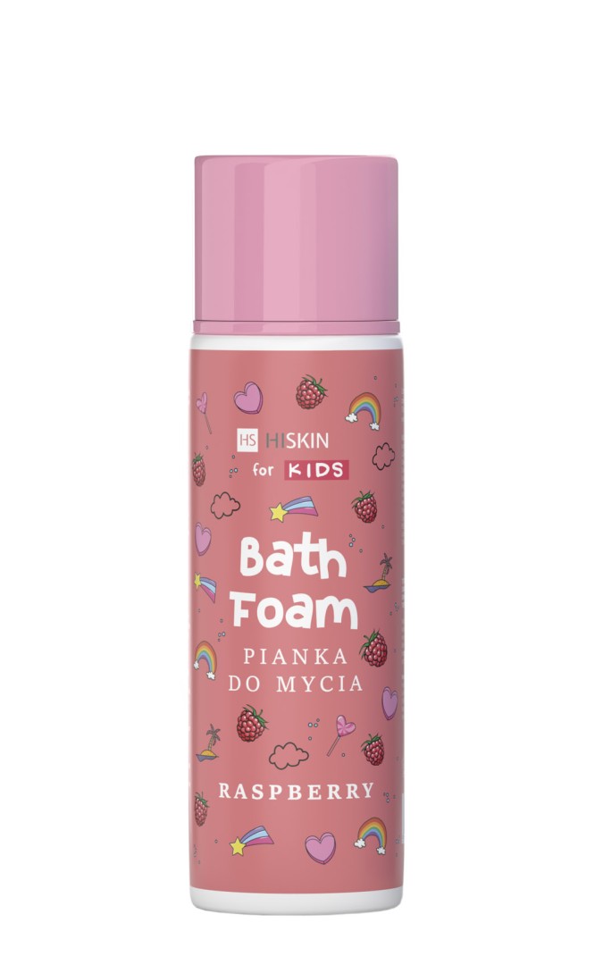 Hs Hiskin Kids Bath Foam Spray Raspberry 250Ml