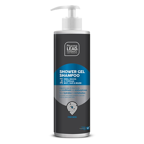 Pharmalead Men 3 In 1 Body, Hair & Beard, Shampoo & Shower Gel, 500Ml