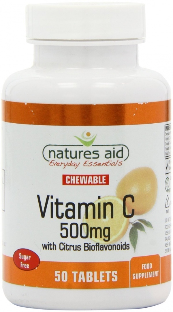 Natures Aid Vitamin C - W/ Citrus Sugar Free Tablets 50 X 500Mg