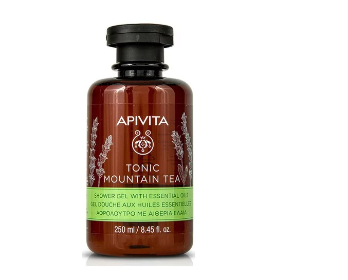 Apivita Tonic Mountain Tea Shower Gel With Essential Oils 250ml