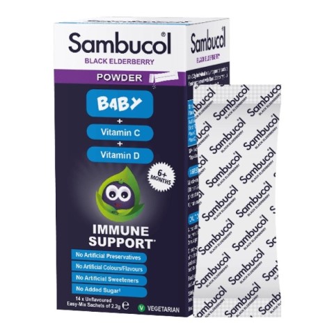 Sambucol Black Elderberry Powder For Baby 6M+ 14Sachets