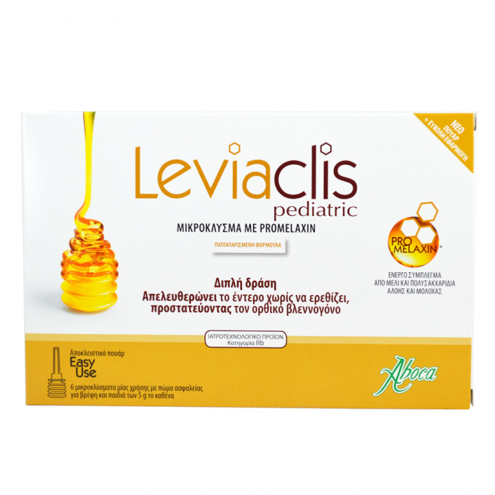 Aboca Leviaclis Pediatric For Kids Constipation 6 Sachets