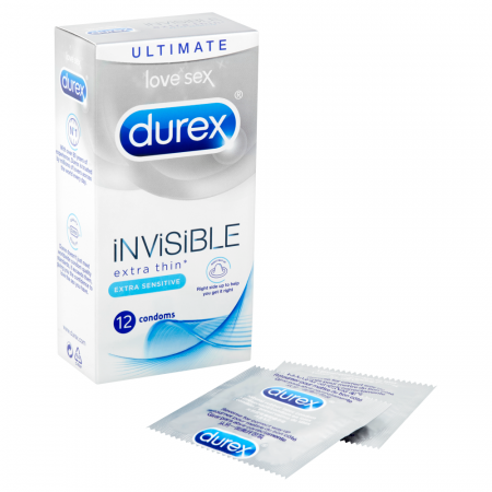 Durex Invisible Extra Thin Extra Sensitive Condoms 12