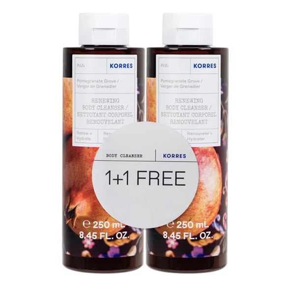 Korres Pomegranate Scent 1 + 1 Shower Gel 2X250Ml