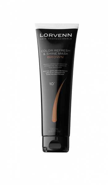 Lorvenn Color Brown Refresh & Shine Hair Mask 150Ml