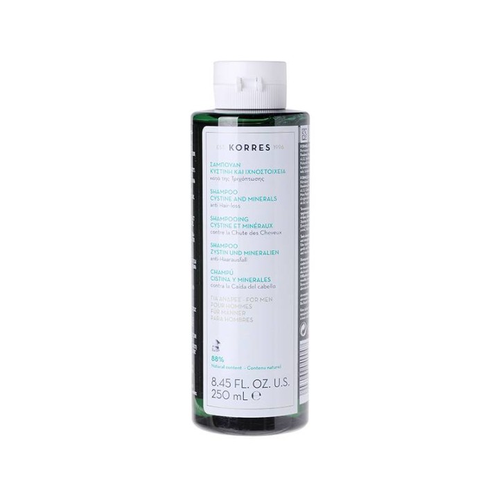 Korres Cystine & Minerals Hair Shampoo For Men'S Hair Loss 250Ml