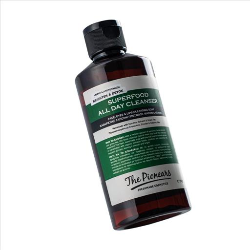 The Pionears Superfood All Day Brighten & Detox, Cleansing Gel 200Ml