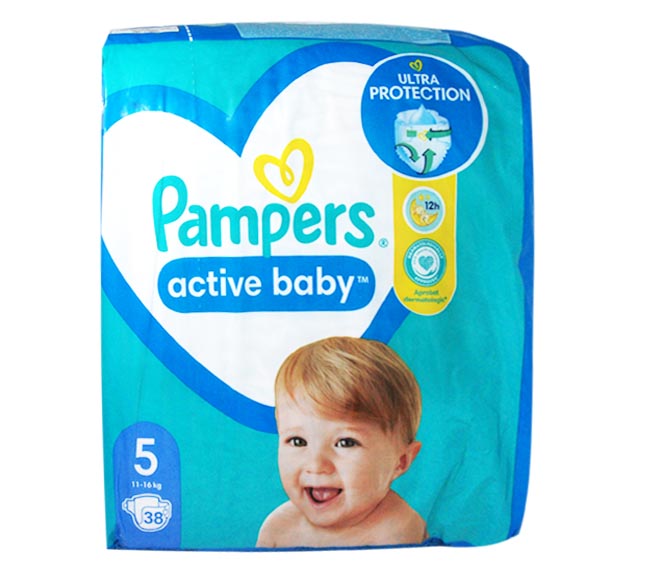 Pampers Active Care No.5 -38Pcs 11-16Kg
