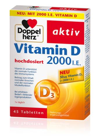 Doppelherz Vitamin D 2000Iu 45 Tablets