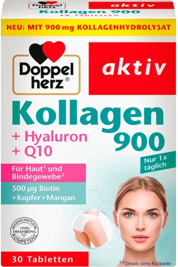 Doppel Herz Kollagen 900, Tablets, 30