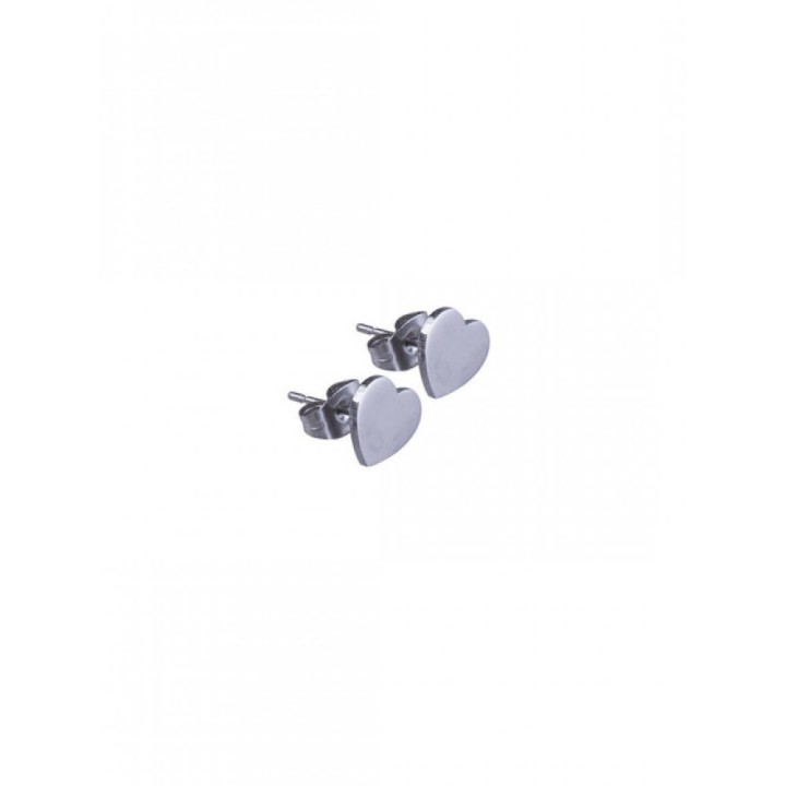 Borghetti Pharma Hypoallergenic Small Silver Hearts Earrings 1 Pair