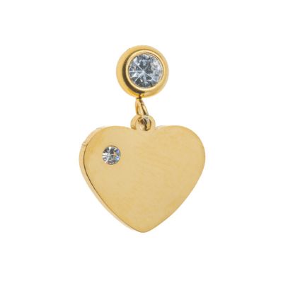 Borghetti Pharma Hearts Gold Earrings 1 Pair