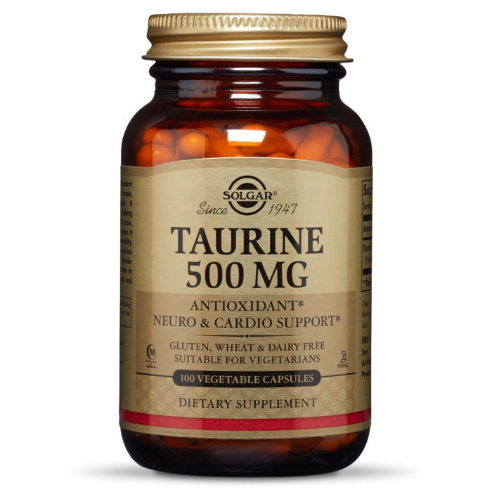 Solgar Taurine 500Mg Antioxidant Neuro & Cardio Support 50Capsules
