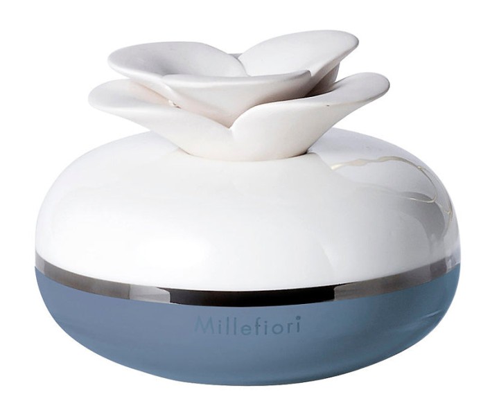 Millefiori Ceramic Flower L Light Blue Fragrance Diffuser 3X37G