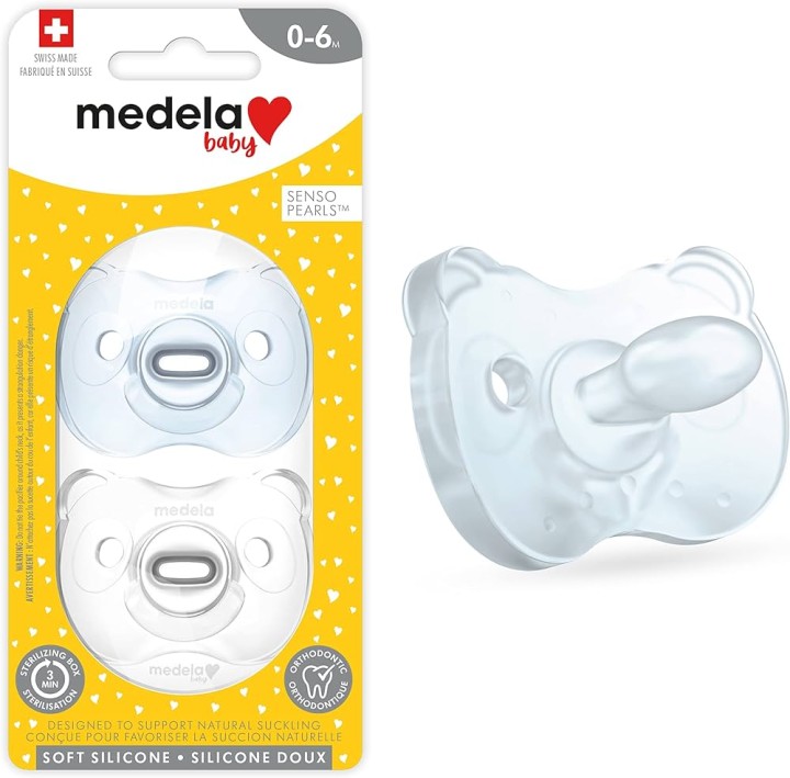 Medela Baby Soft Silicone 2-Baby Soothers Boy 0-6M