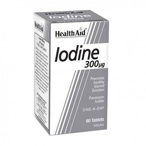 Health Aid Iodine For Healthy Thyroid Function 300Mcg 60 Tablets