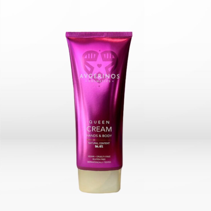Avgerinos Cosmetics Queen Moisturizing Hands & Body Vegan Cream 200Ml