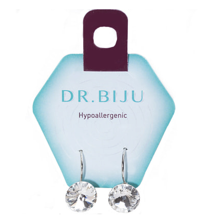 Dr Biju Rivolo Pendant Crystal Design Earring Set 10Mm
