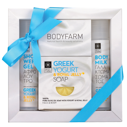 Body Farm Greek Yogurt Mini Gift Shower+Shampoo+Soap