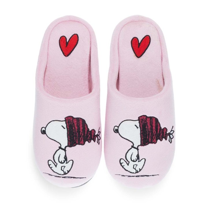 Parex Pink Women's Winter Slippers Peanuts Snoopy W2023 (10128153) Size 38/39