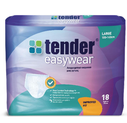 Tender Easywear Adult Diapers Large 18 Pcs