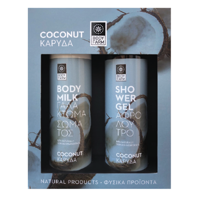Bodyfarm Gift Set Coconut Shower Gel 250Ml & Body Lotion 250Ml