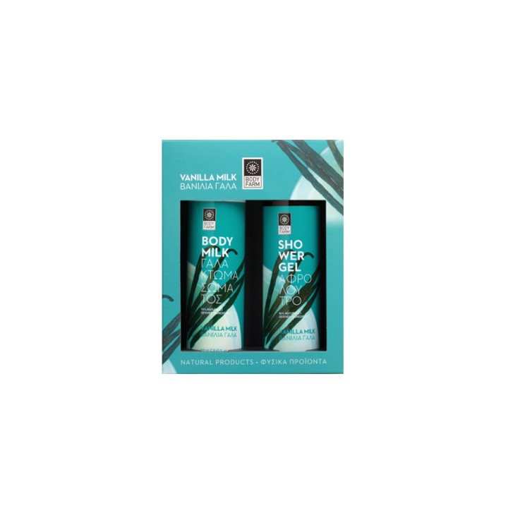 Bodyfarm Shower Gel Gift Pack Vanilla Milk: Shower Gel 250Ml + Body Milk 250Ml