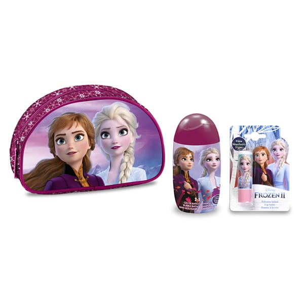 Lorenay Frozen Toiletry Bag With 2In1 Shower Gel & Shampoo, 120Ml & Lip Balm, 4G