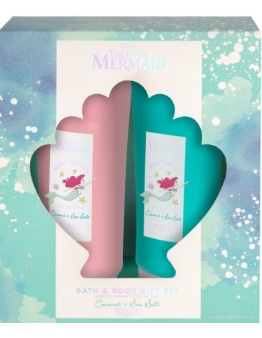 Mad Beauty Kid's The Little Mermaid Bath & Body Gift Set, Body Wash 150Ml & Body Lotion 150Ml