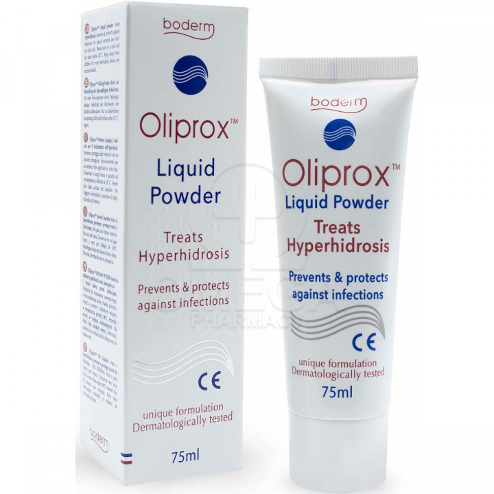 Boderm Oliprox Liquid Powder Liquid Powder For The Treatment Of Hyperhidrosis 75ml