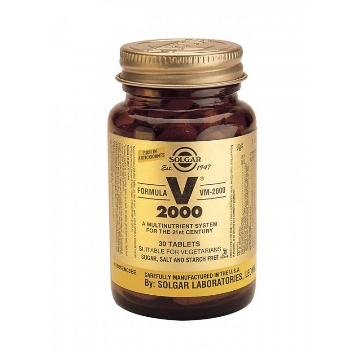 Solgar Formula Vm -2000 Multinutrient System 30 Tablets