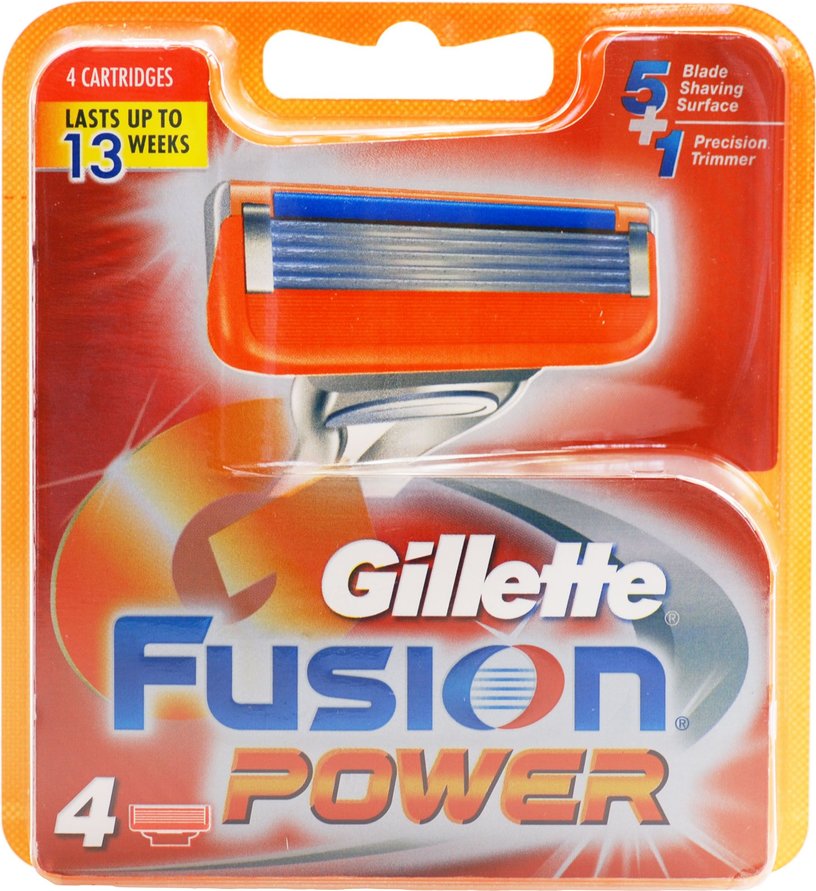 Gillette Fusion Power, Refil, 4 x new