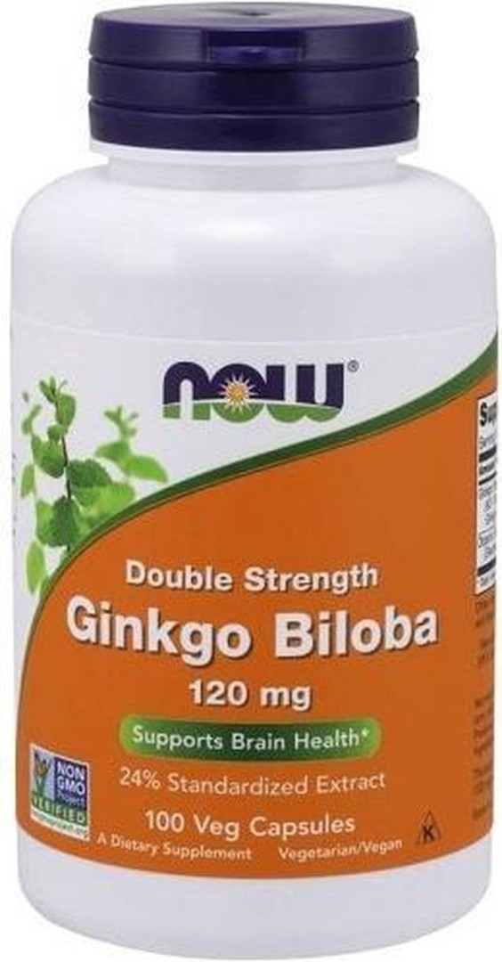 Now Foods Ginkgo Biloba Double Strength 120 Mg 50 Vcapsules