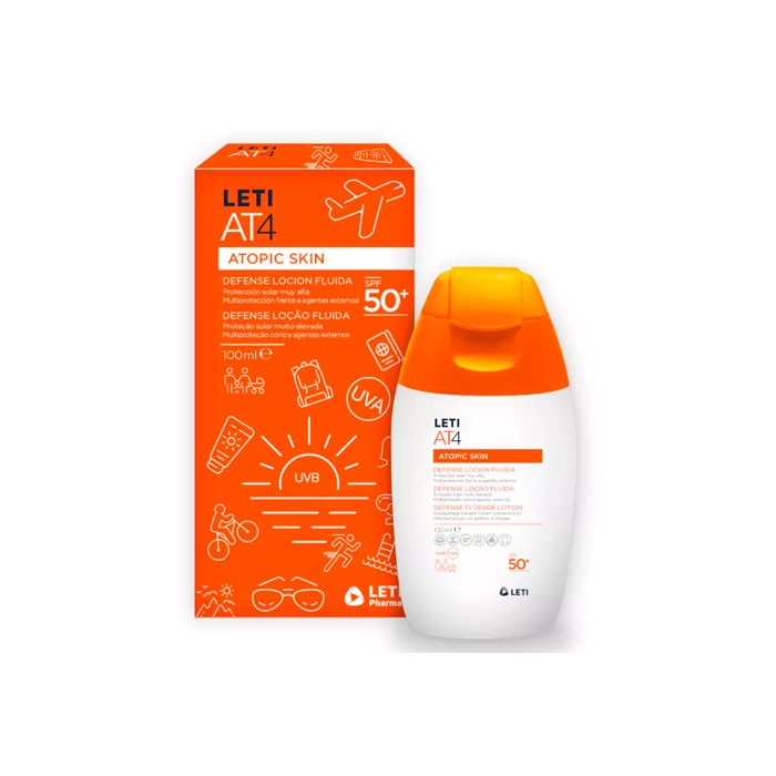 Leti At4 Atopic Skin Spf50+ Defense Face & Body Fluid Lotion 100Ml