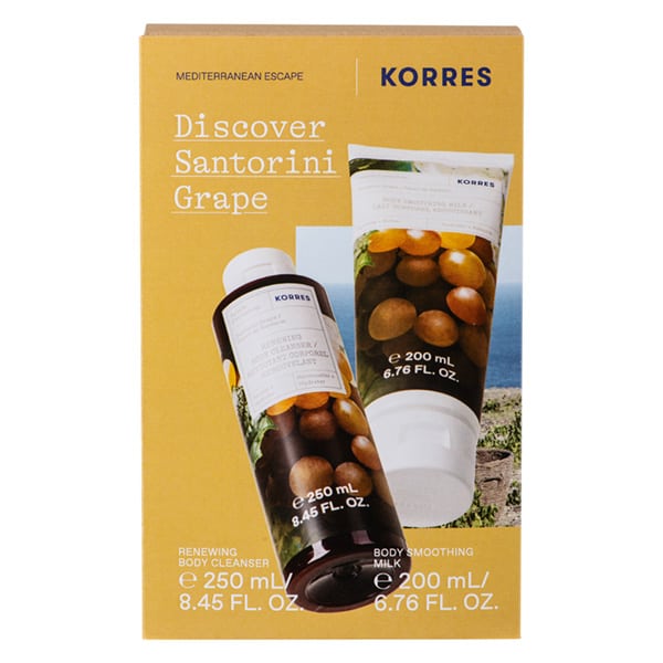 Korres Discover Santorini Grape Promo Body Care Cleanser 250Ml & Body Care Smoothing Milk 200Ml