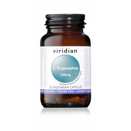 Viridian L - Tryptophan For Sleeping Issues Vegicaps 30 X 220Mg