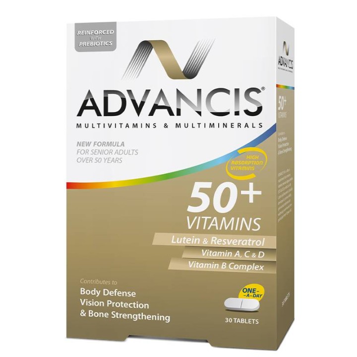 Advancis 50+ Vitamins Lutein & Resveratrol 30Tabs