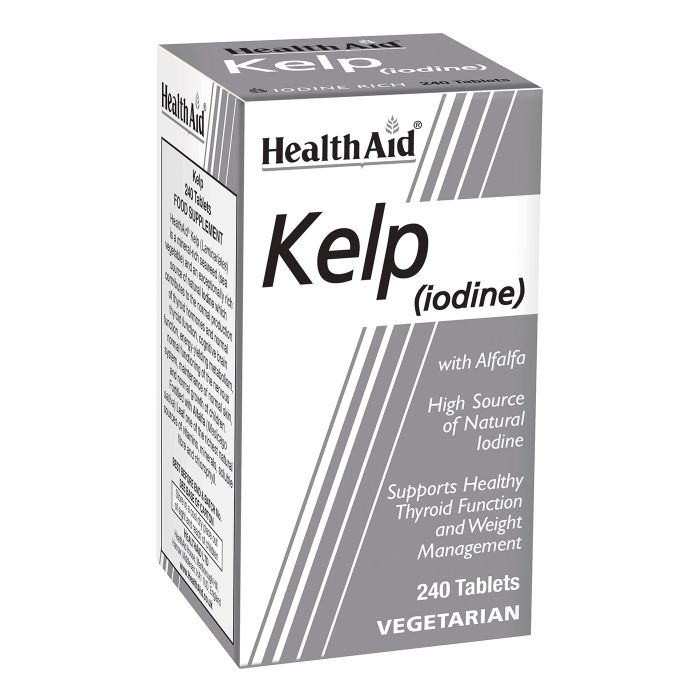 Health Aid Kelp High Source Of Natural Iodine Supports Healthy Thyroid Function 150Mg 240 Tablets