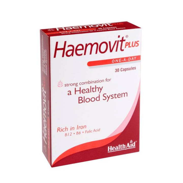 Health Aid Haemovit Plus For A Healthy Blood System 30 Capsules