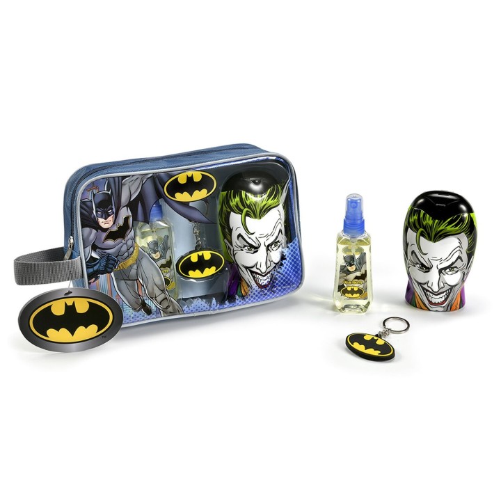 Lorenay Batman Set Toilet Bag Eau De Toilette 90Ml + 2In1 Bubble Bath Shampoo 300Ml + Batman Key Ring