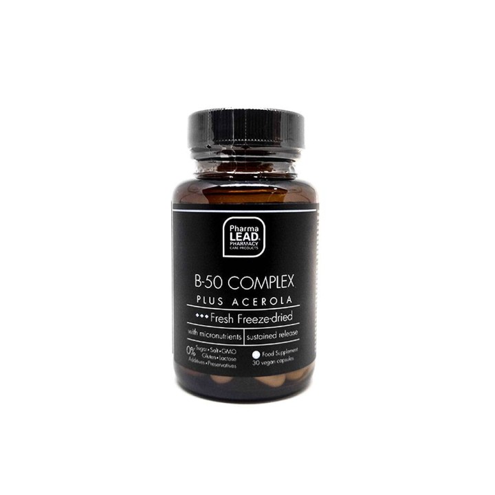 PHARMALEAD Vitamin B-50 Complex plus Acerola 30 Caps